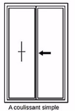 Ouverture coulissant simple