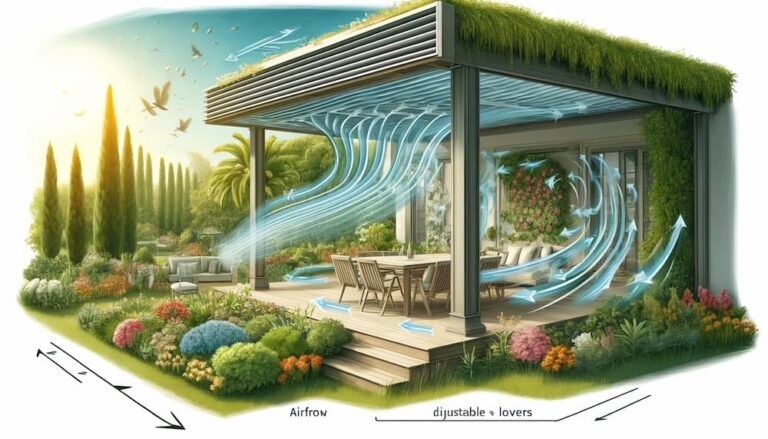 Pergolas effet venturi