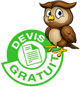 Mascotte Cellarius Devis Gratuit chouette à droite